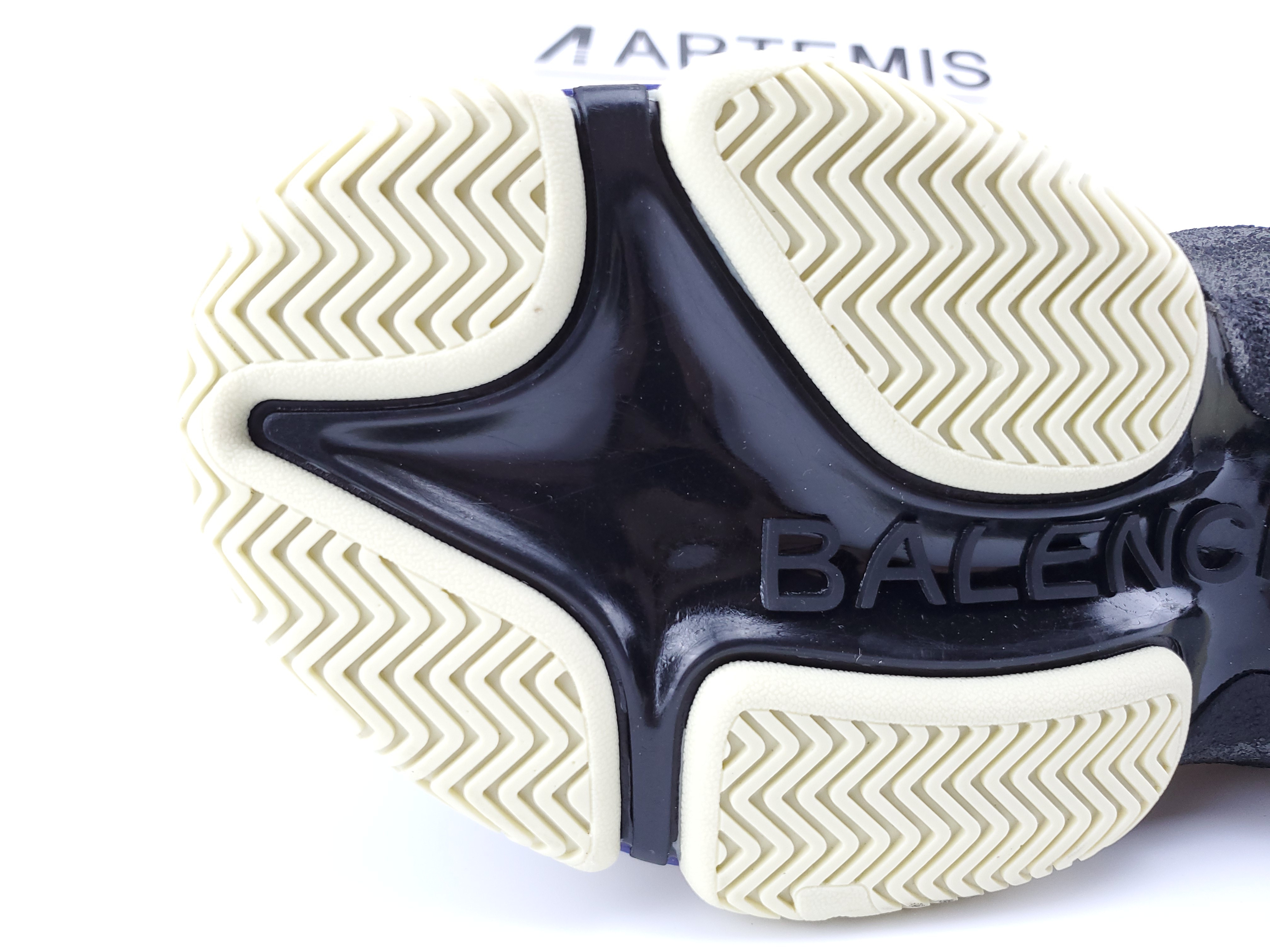 Balenciga Triple S Blanc/Bleu-Violet