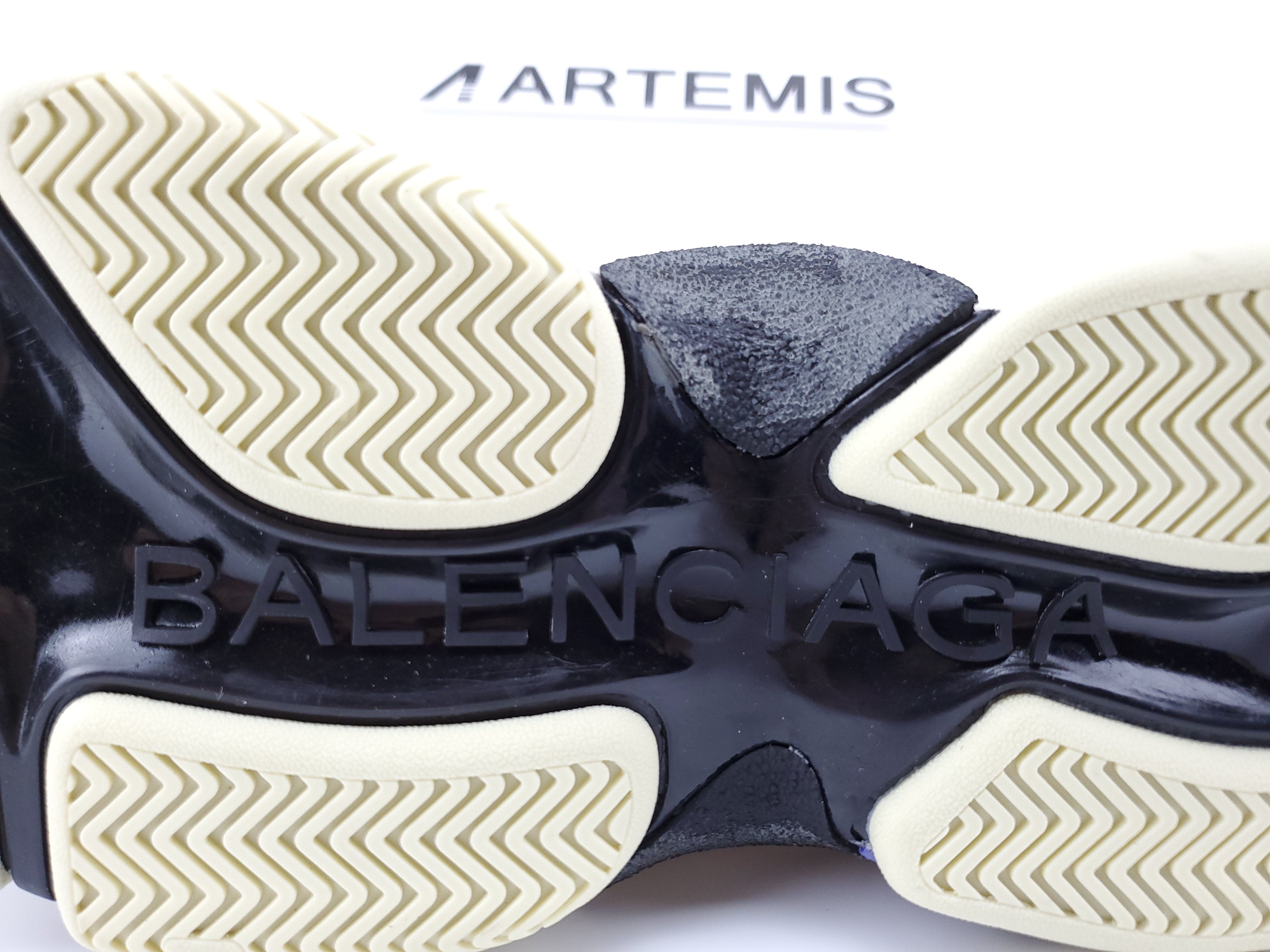 Balenciga Triple S Blanc/Bleu-Violet