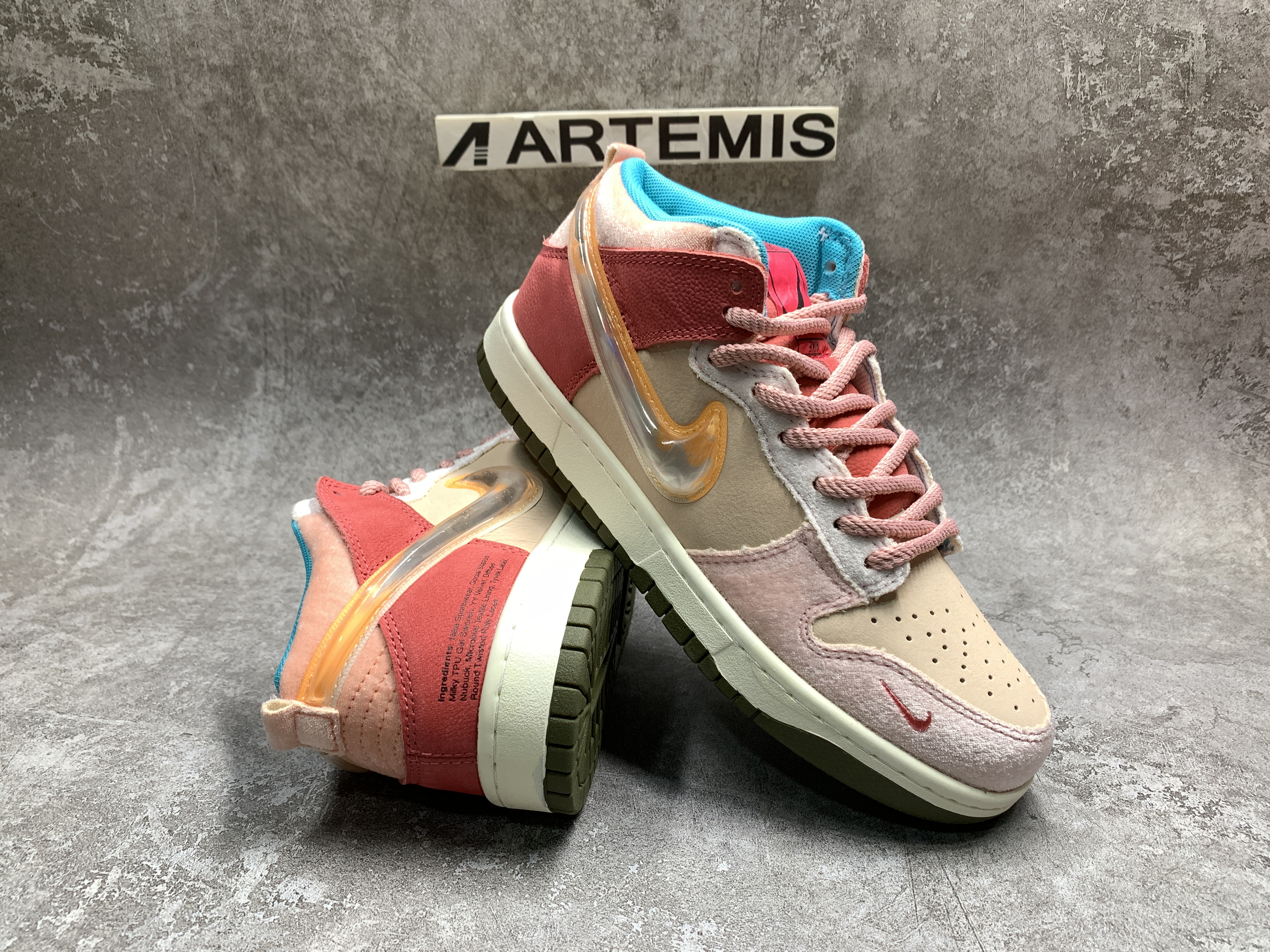 Nike Dunk Mid Social Status Free Lunch Strawberry Milk