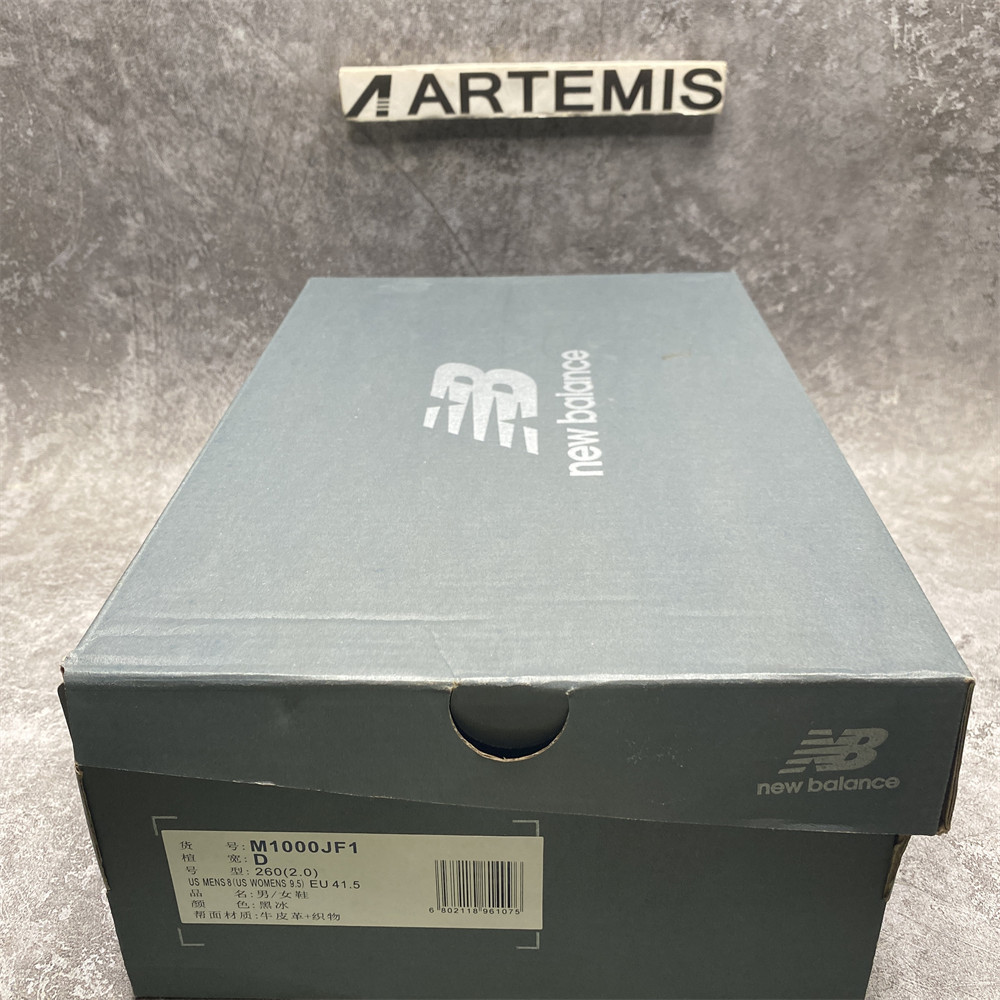 UA New Balance 1000 Joe Freshgoods When Things Were Pure Black Ice