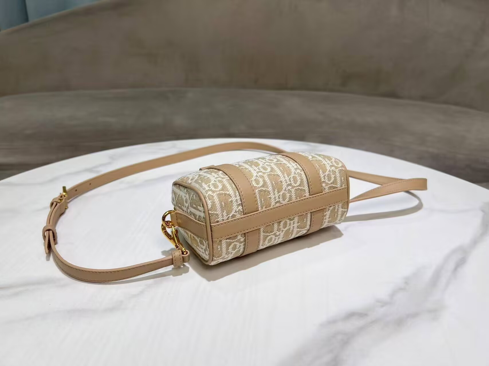 D*or groove 17 bag D*or oblique jacquard 17x10x8cm