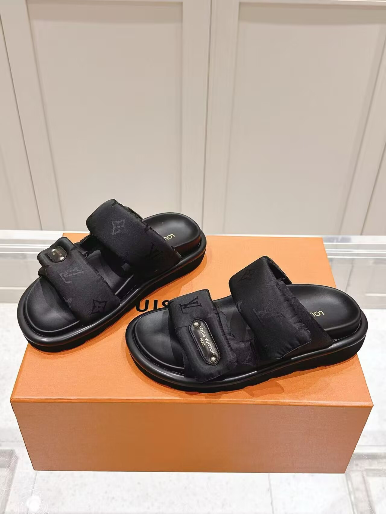 UA LV Pool Pillow Mules