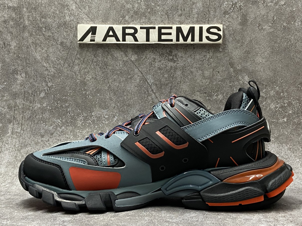 Balenciga Track Dark Grey Orange