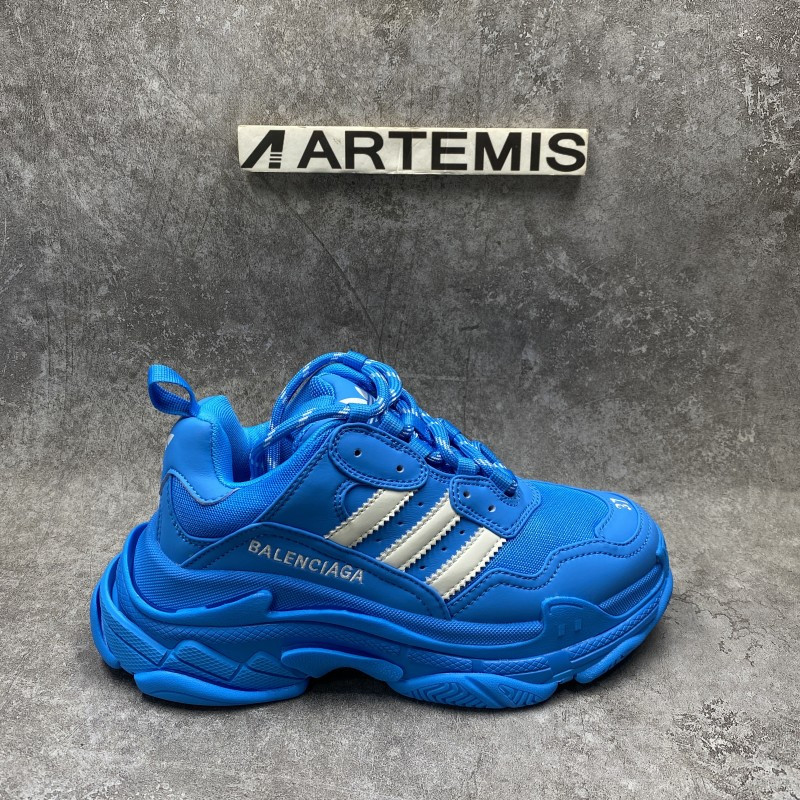 Balenciga x adida Triple S Blue White