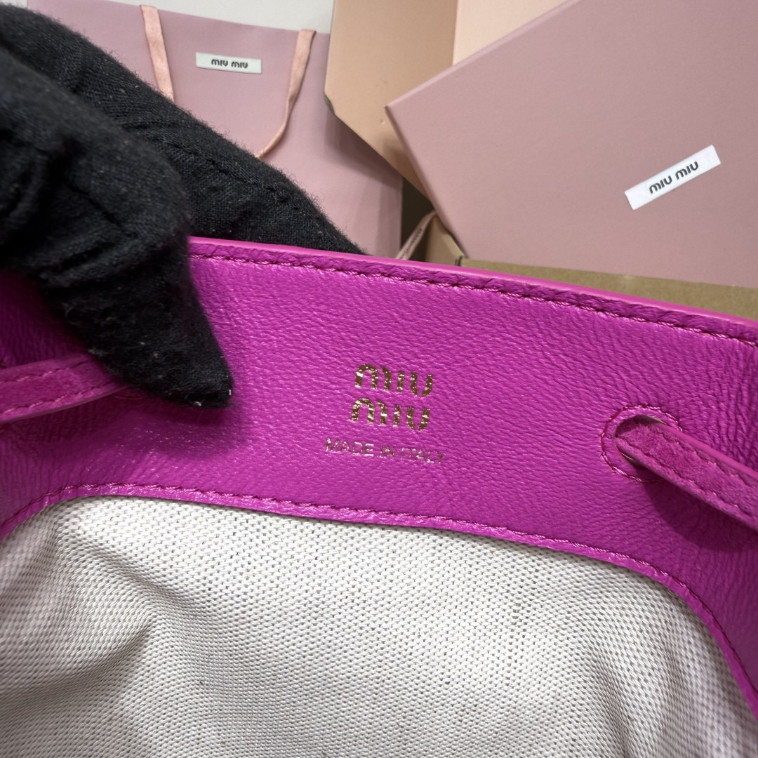 Miu Miu Suede pouch 17x14x6cm